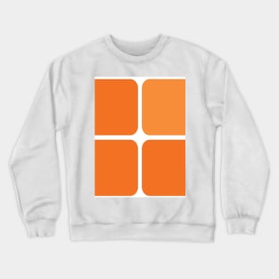 Large Orange Tiles Crewneck Sweatshirt